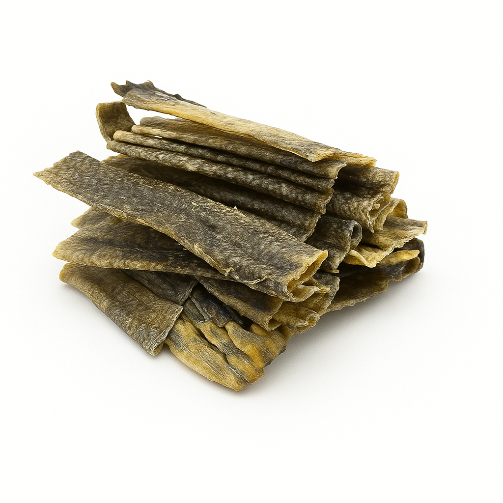 Knapperige Kabeljauwhuid – Natuurlijke Snack voor Blije Honden